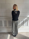 Ellen herringbone pants - Grey