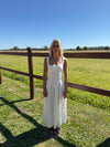 Solia linen dress - White