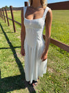 Solia linen dress - White