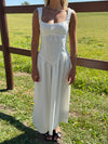 Solia linen dress - White