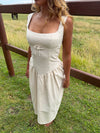 Solia linen dress – Beige
