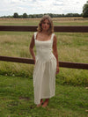Solia linen dress – Beige