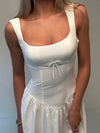 Solia linen dress - White