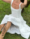 Solia linen dress - White