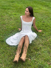 Solia linen dress - White