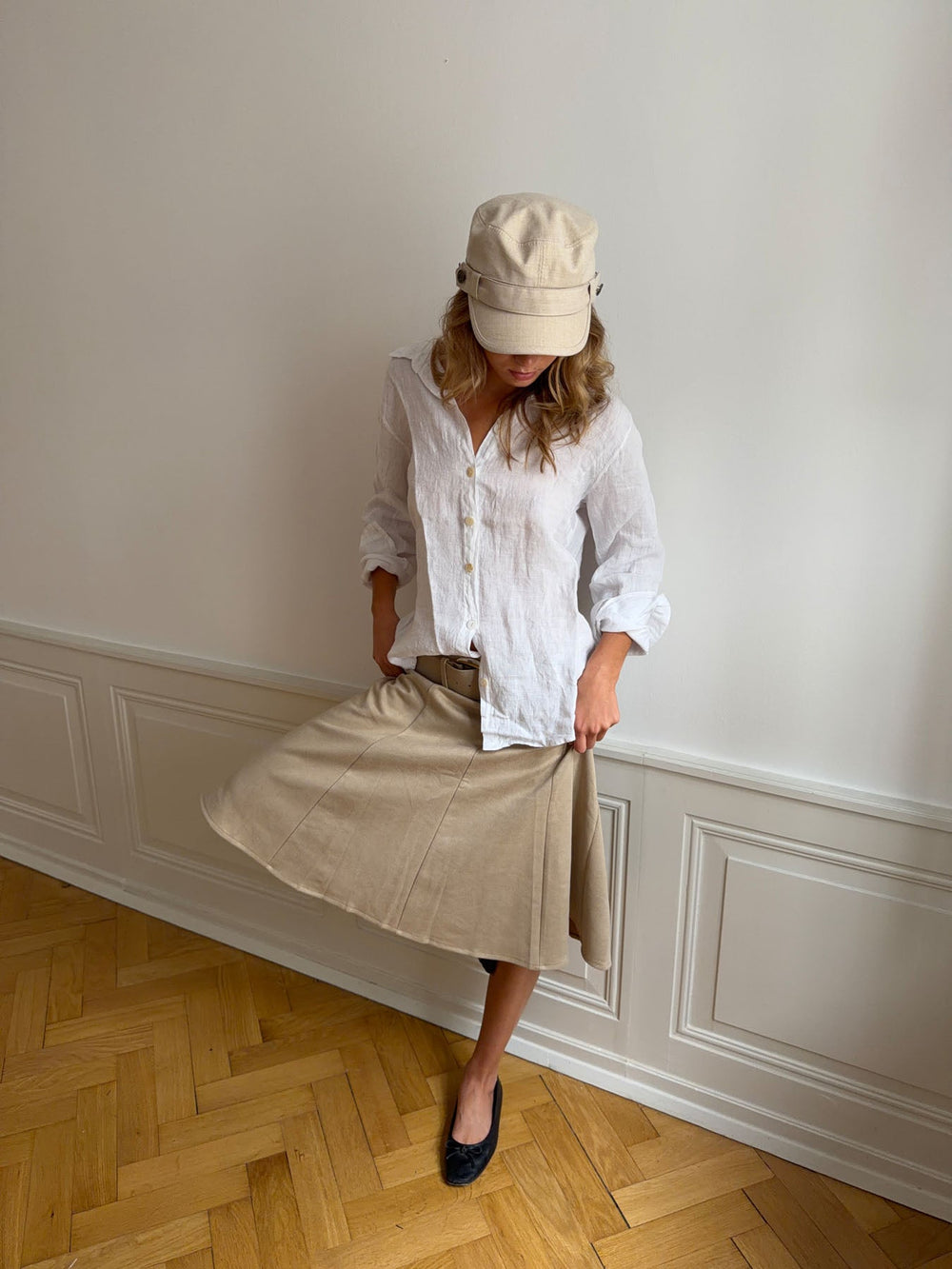 Lovisa linen shirt - white