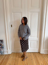 Gregina knitted hoodie with zip - Grey