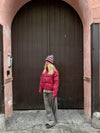 Zoe beanie - White/red