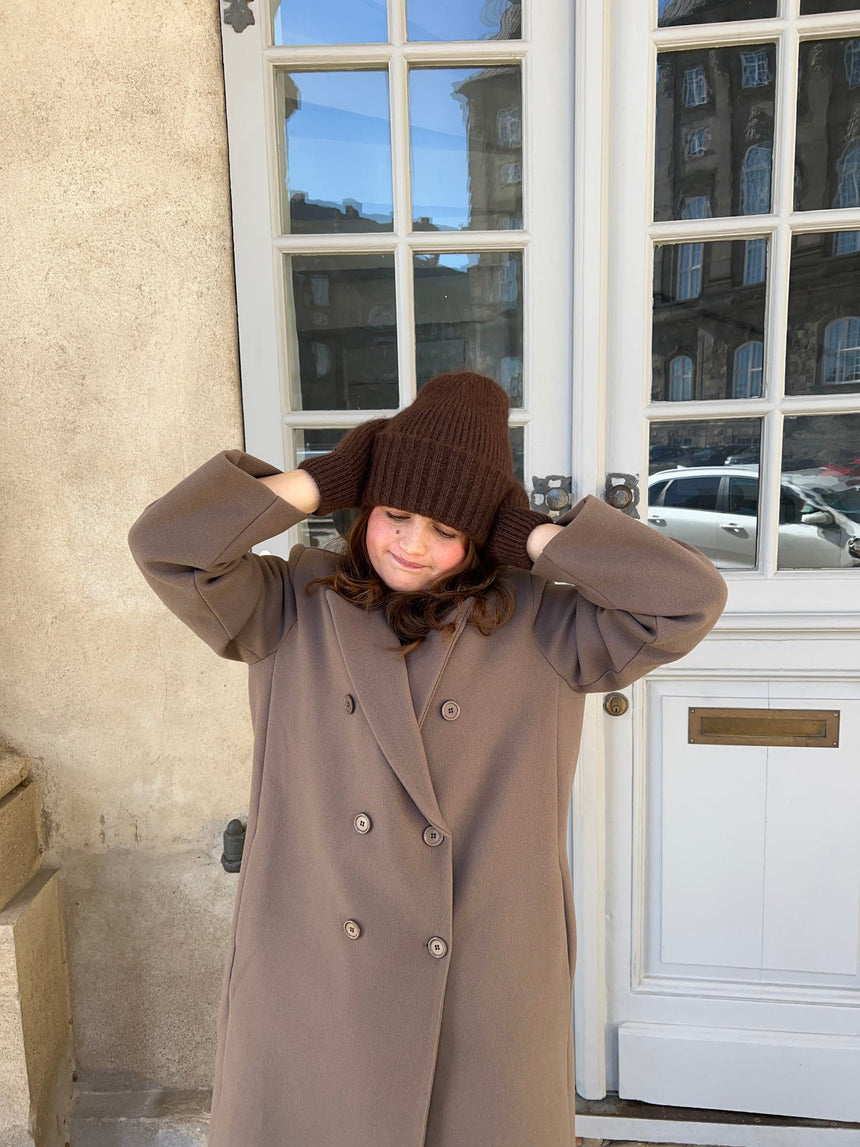 Fluffy beanie - Brown
