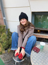 Fluffy beanie - Black