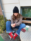 Fluffy beanie - Black