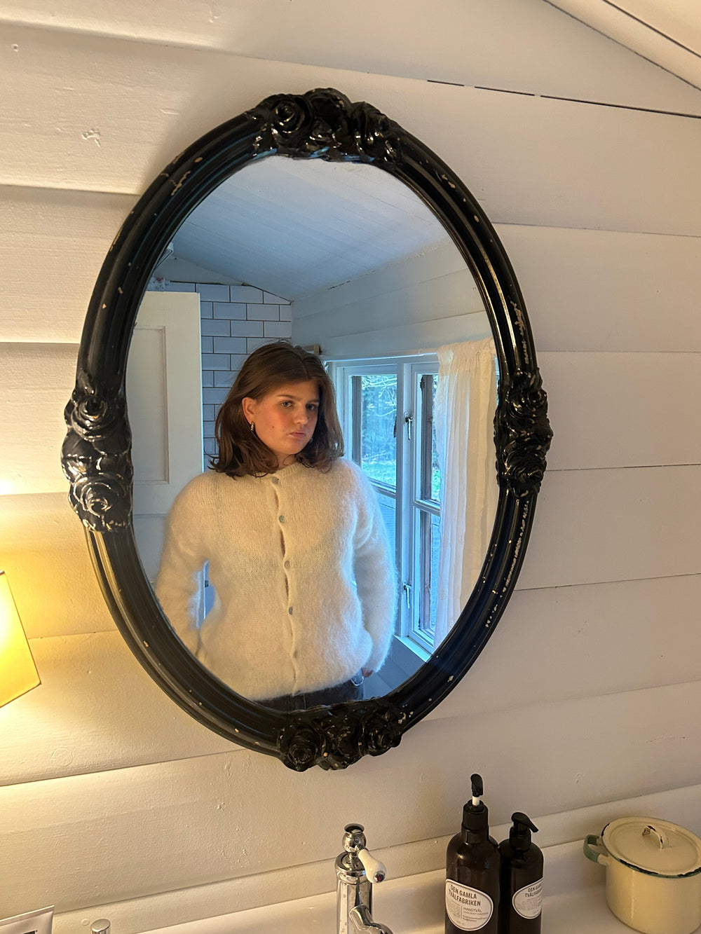 Jamilla mohair cardigan - off white