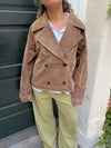Rosie suede jacket - Brown