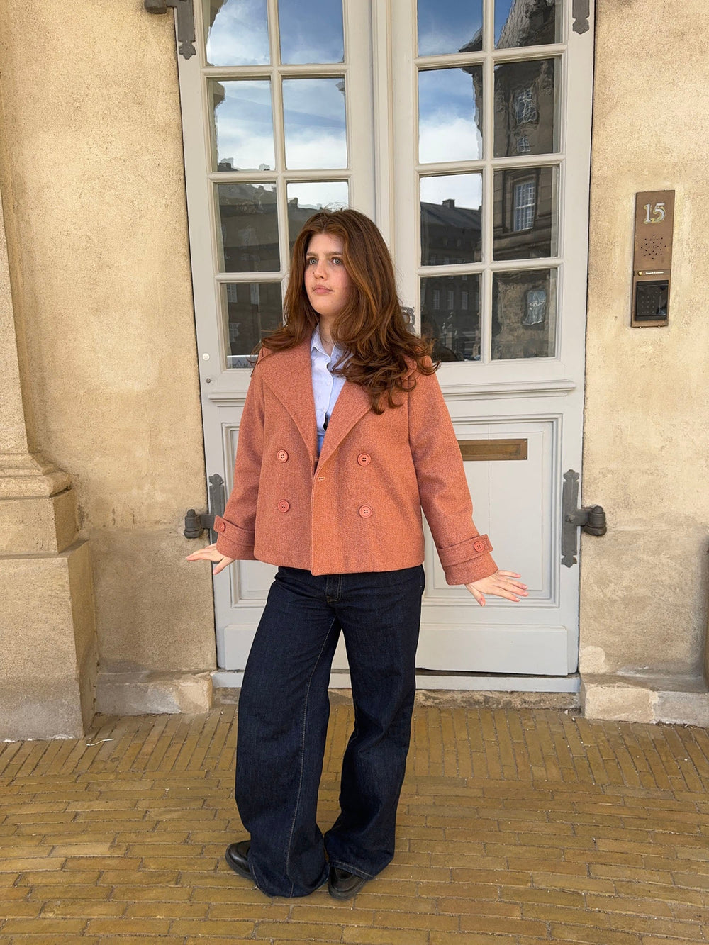 Ginalli jacket - Pink/rust