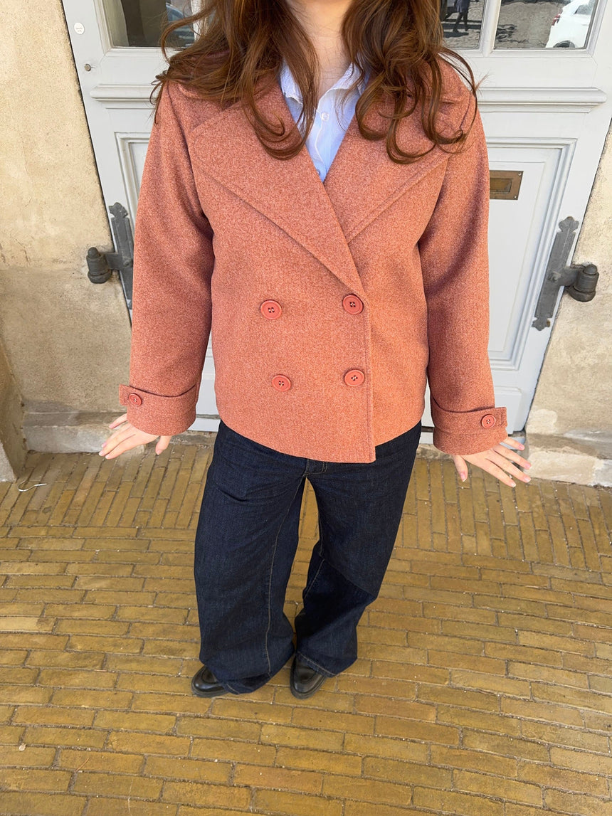 Ginalli jacket - Pink/rust