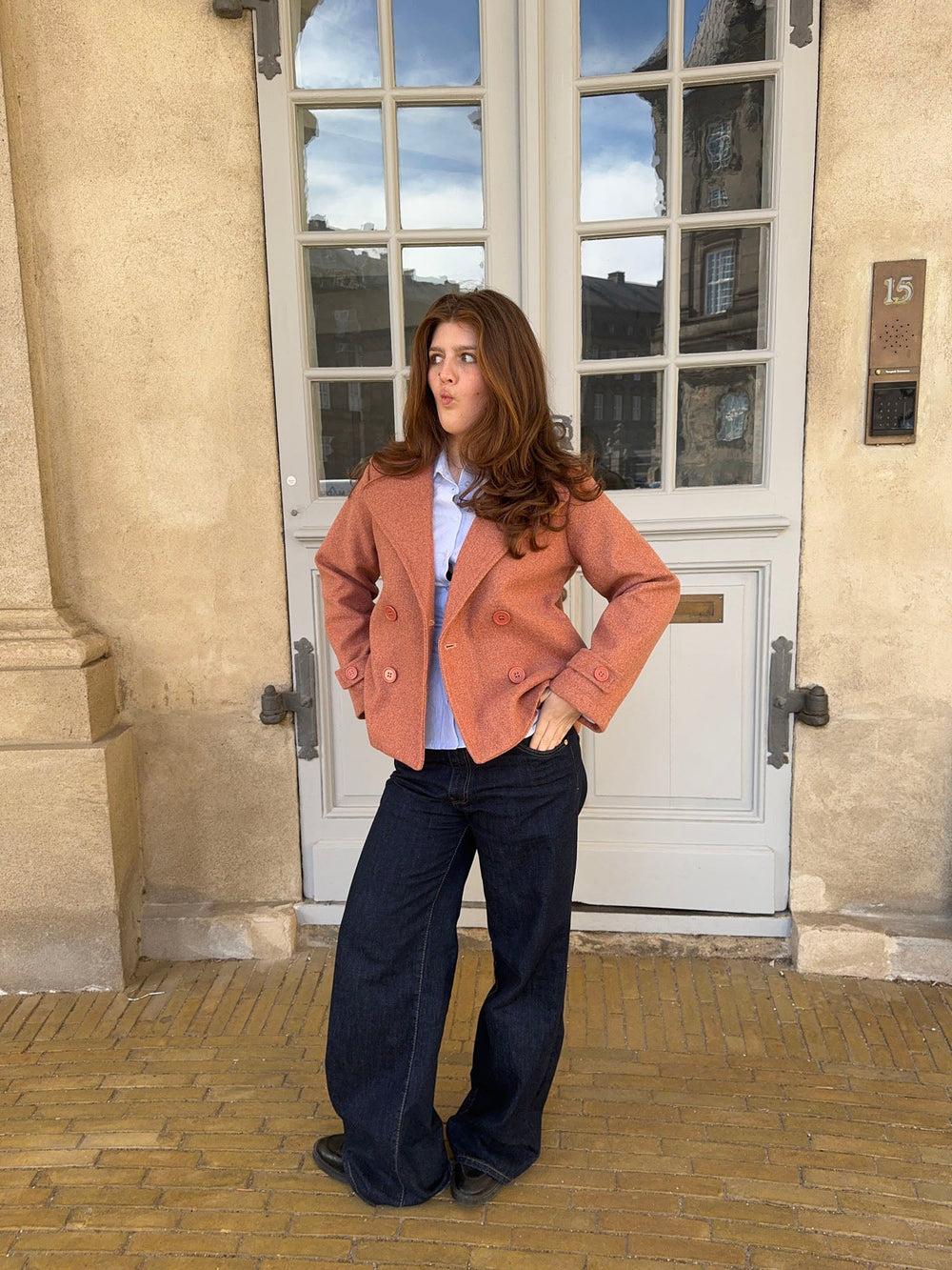 Ginalli jacket - Pink/rust