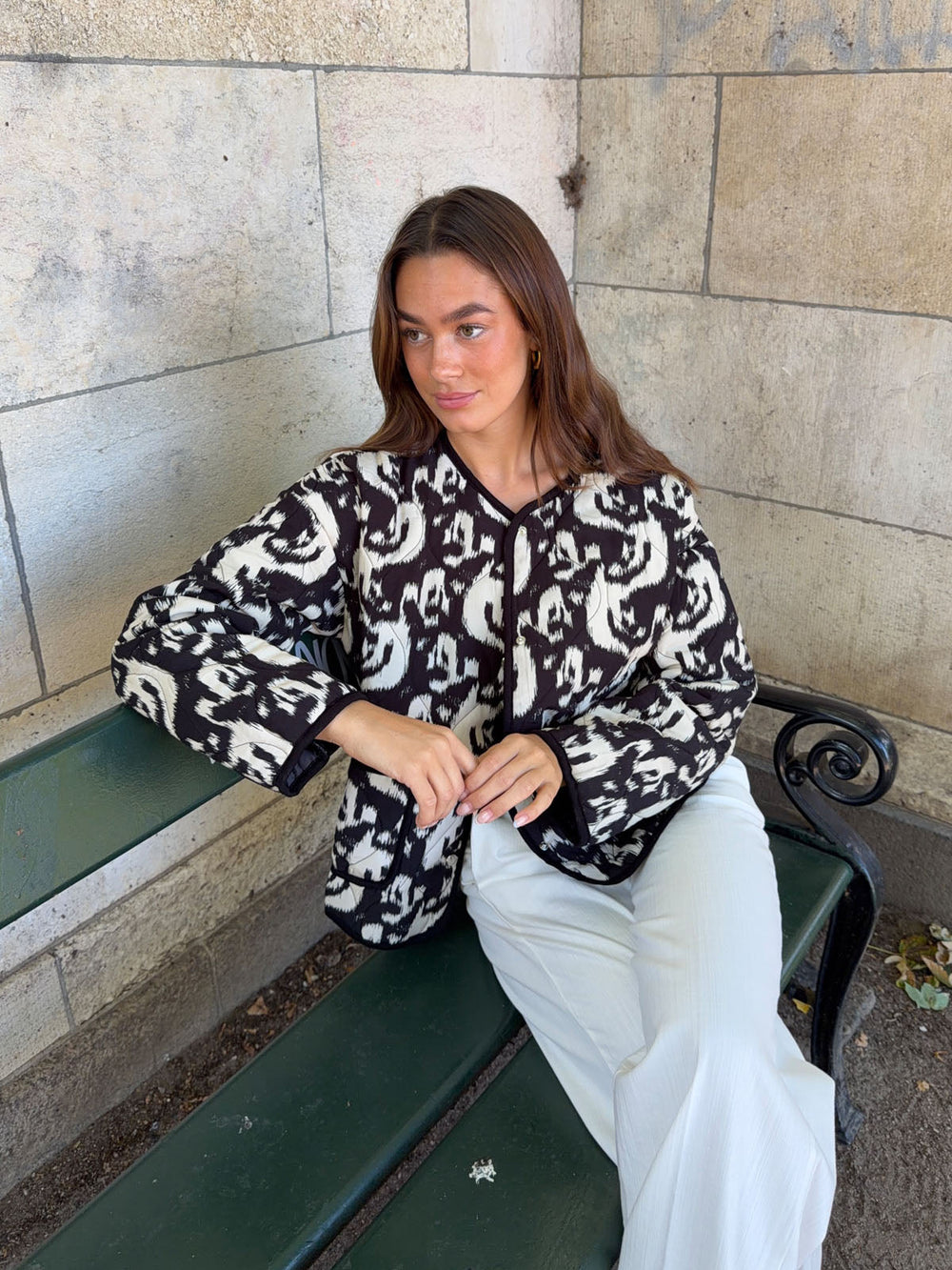 Sasja jacket - Black/white