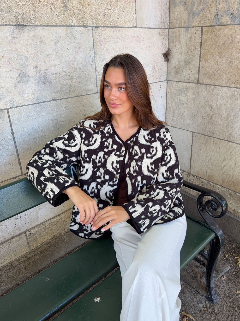 Sasja jacket - Black/white