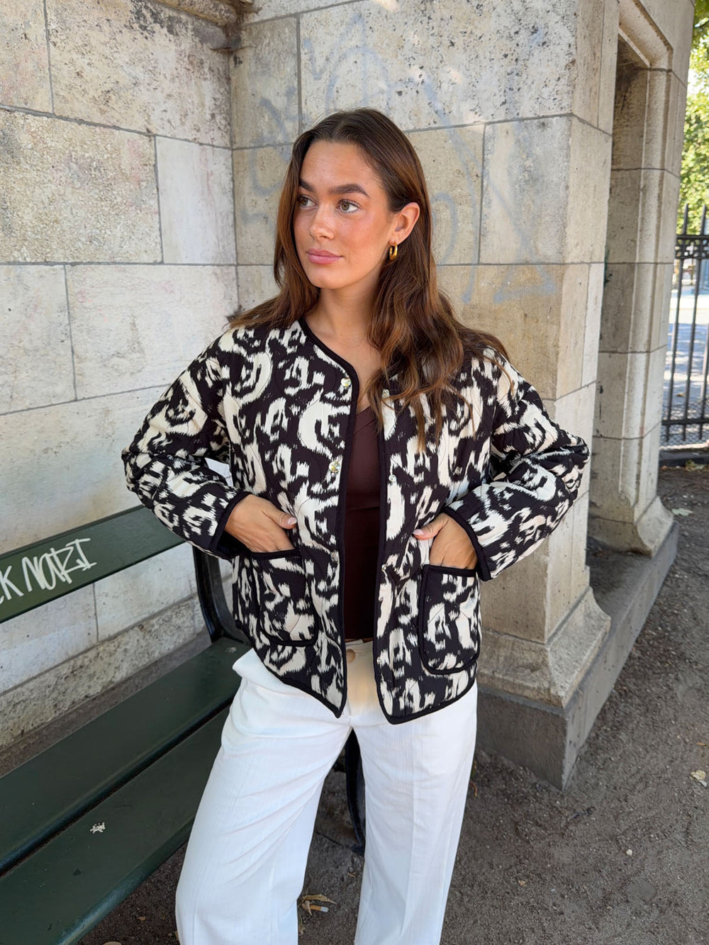 Sasja jacket - Black/white