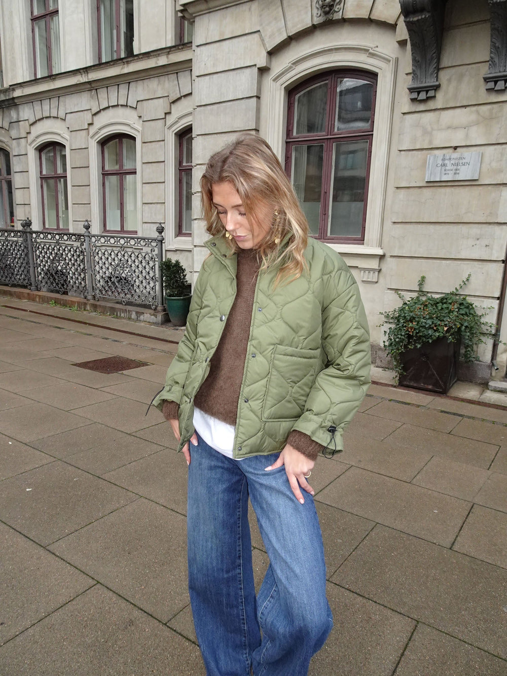 Canisa quilted jacket - Green