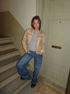 Camela jacket with studs - Beige