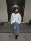 Dolly jacket with polka dots - White