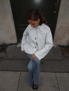 Dolly jacket with polka dots - White