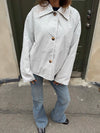 Dolly jacket with polka dots - White