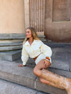 Aluna striped jacket - White/yellow