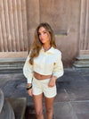 Aluna striped jacket - White/yellow
