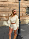 Aluna striped jacket - White/yellow