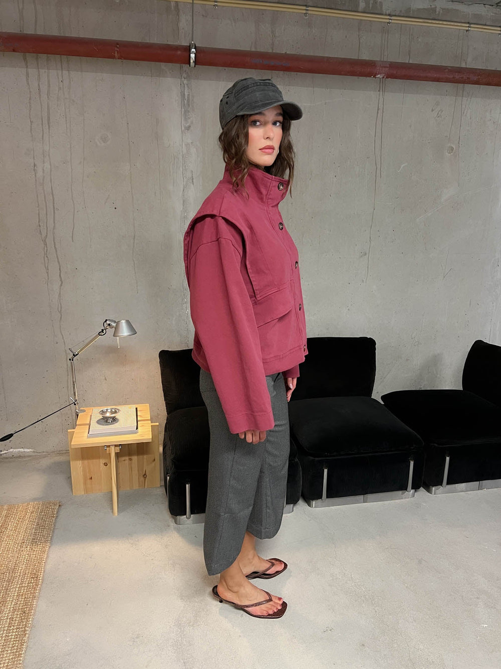 Seraphine jacket - Wine red