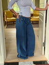 Candice jeans with ties - Blue