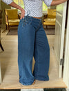 Candice jeans with ties - Blue