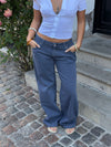Audrine low waisted jeans - Navy