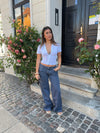 Audrine low waisted jeans - Navy