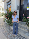 Audrine low waisted jeans - Navy
