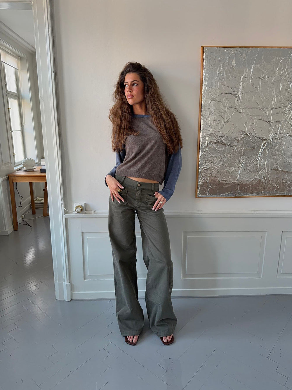 Riven jeans - Khaki