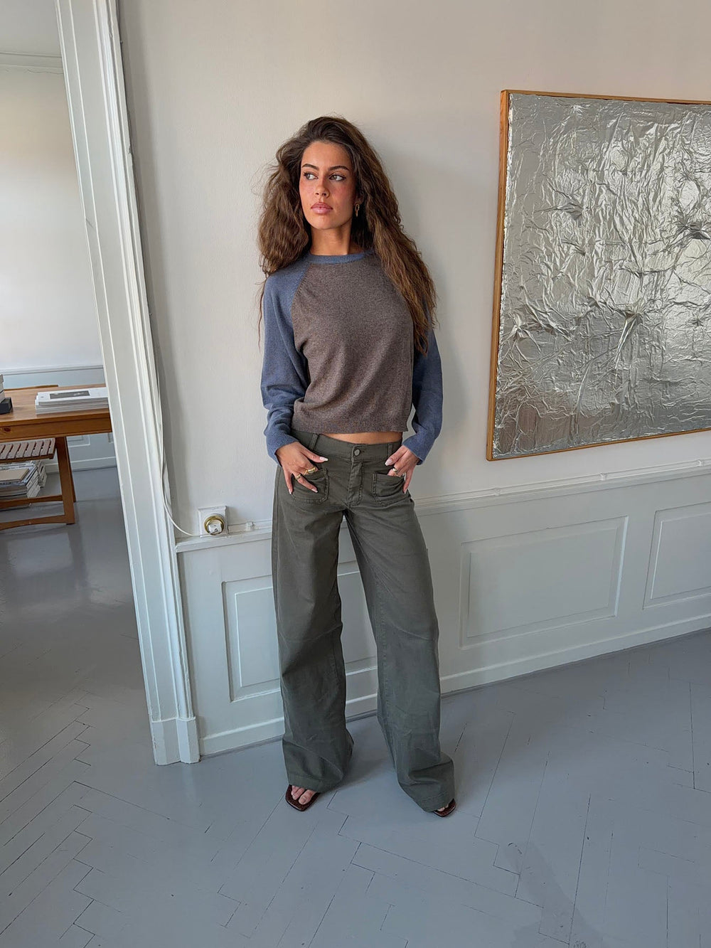 Riven jeans - Khaki