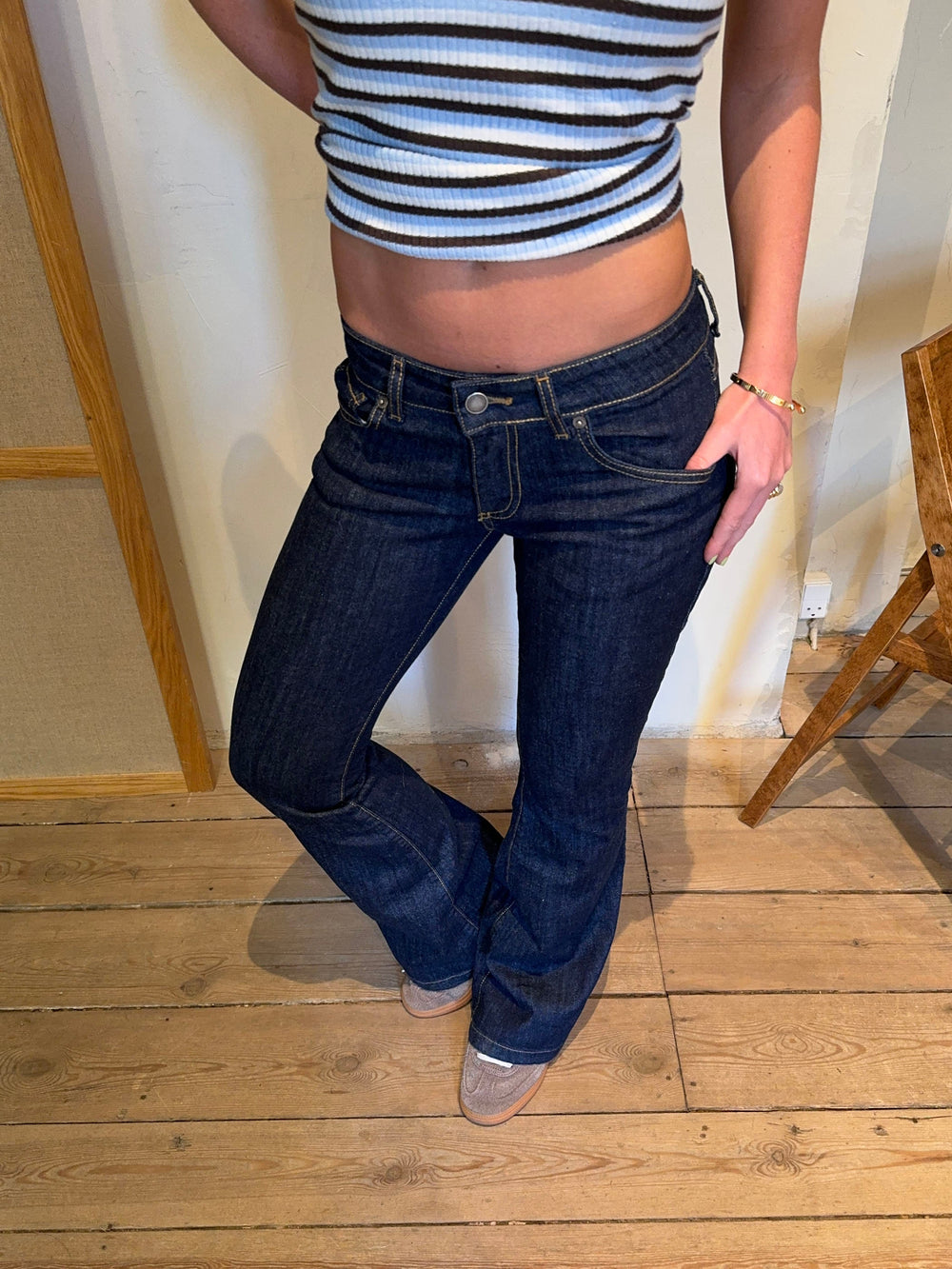 Senia bootcut jeans - Dark denim