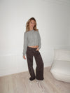 Audrey jeans - Dark brown