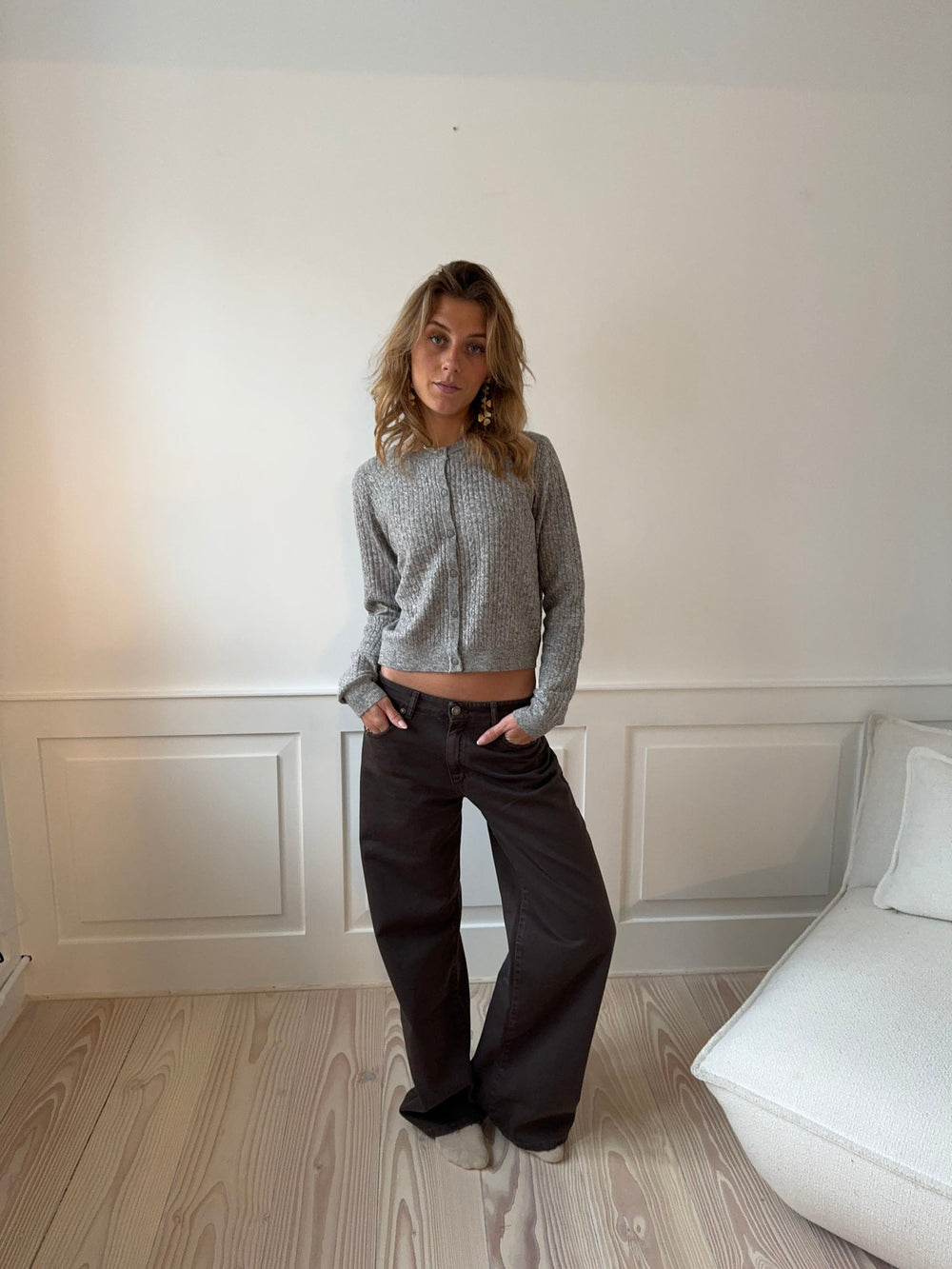 Audrey jeans - Dark brown