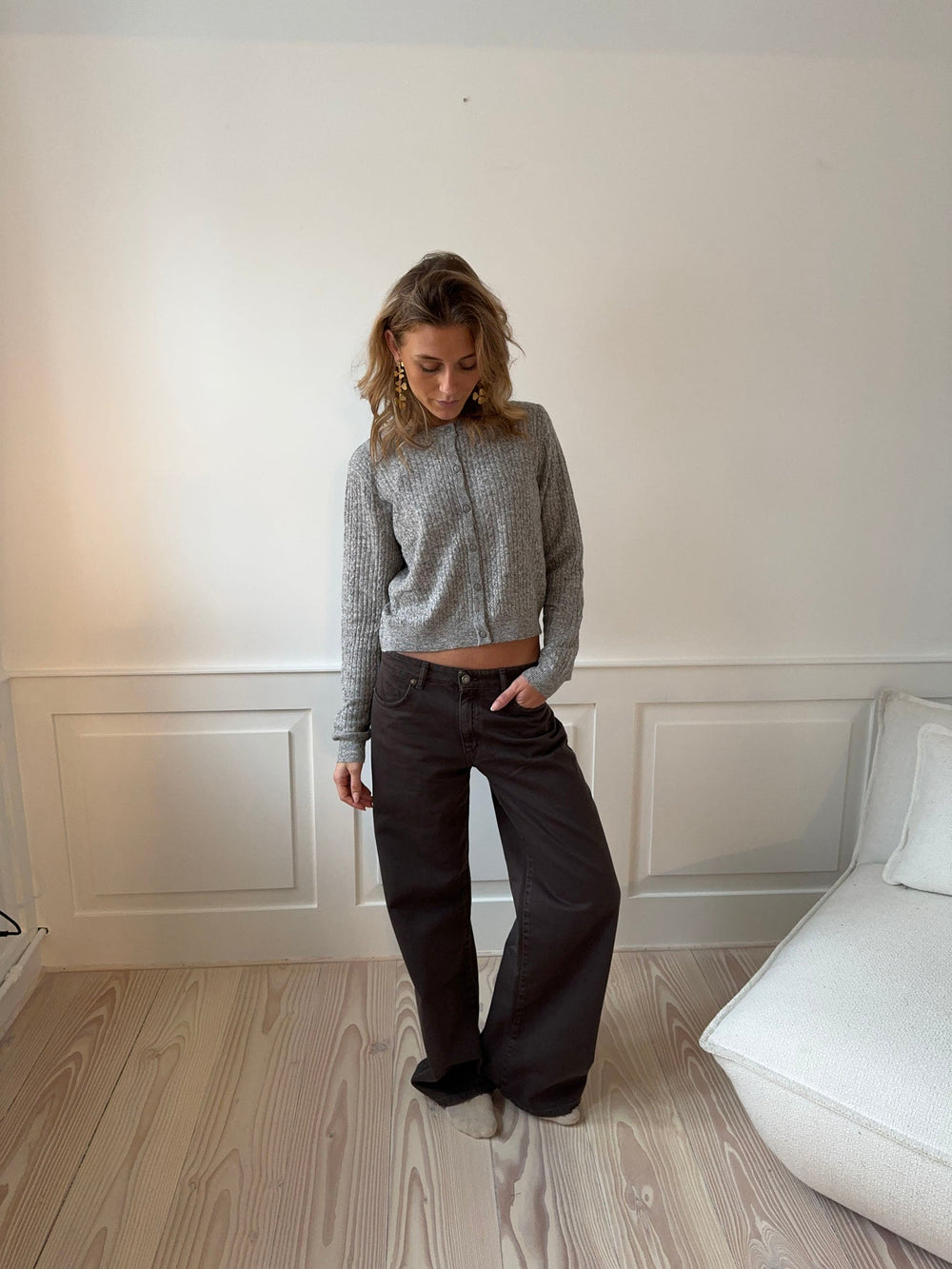 Audrey jeans - Dark brown