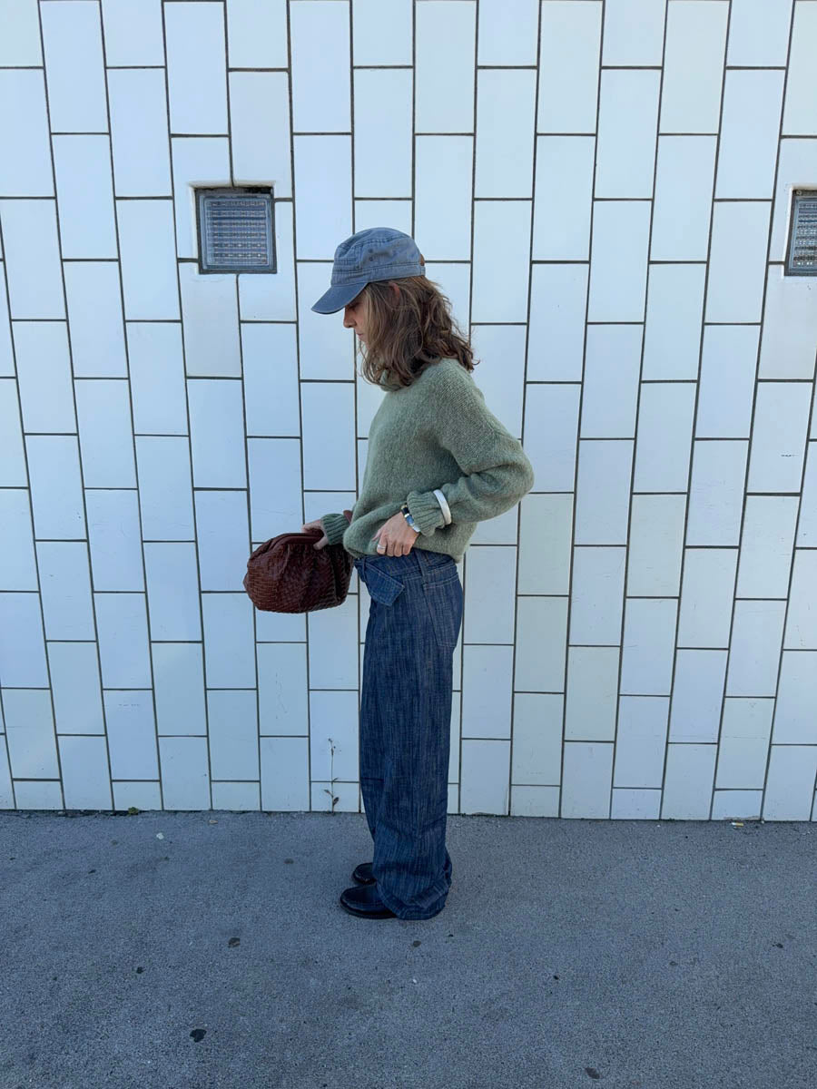 Boletta jeans with belt - Dark blue denim