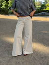 Hedda wide leg jeans – Beige