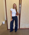 Wilma jeans with details - Dark denim
