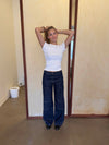 Wilma jeans with details - Dark denim