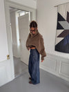Olive jeans with details - Navy