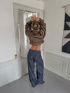 Olive jeans with details - Navy