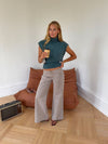 Gerda jeans with details – Taupe